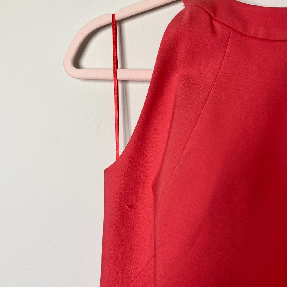 Zara Basic Raspberry High Neck Dress Large - image 4